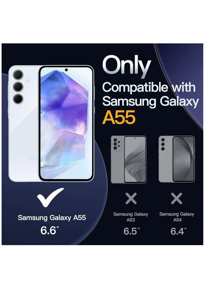 BORTONY Samsung Galaxy A55 Case Cover Flexible Soft Silicone Slim Fit Case for Galaxy A55 Anti Scratch with Inside Microfiber Lining Shockproof Protective Phone Case for Galaxy A55 Case 6.6 inch  - Image 2