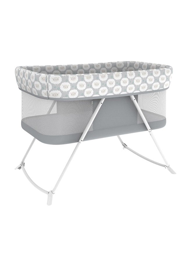 ingenuity Snooze And Stow Rocking Portable Folding Bassinet - Sheppy -  0 Months+ - Image 1