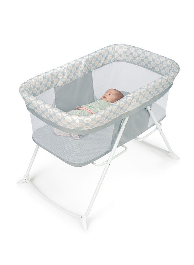 ingenuity Snooze And Stow Rocking Portable Folding Bassinet - Sheppy -  0 Months+ - Image 2