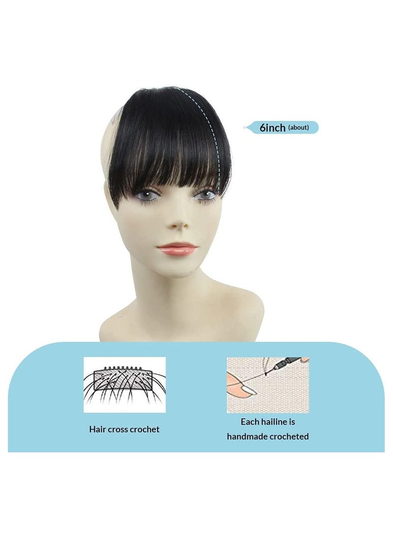 إستيل شعر بشري طبيعي حقيقي مسطح الانفجارات اليدوية المربوطة بمشابك الموضة في إطالة الشعر الطبيعي الأسود المسطح الانفجارات - Image 2