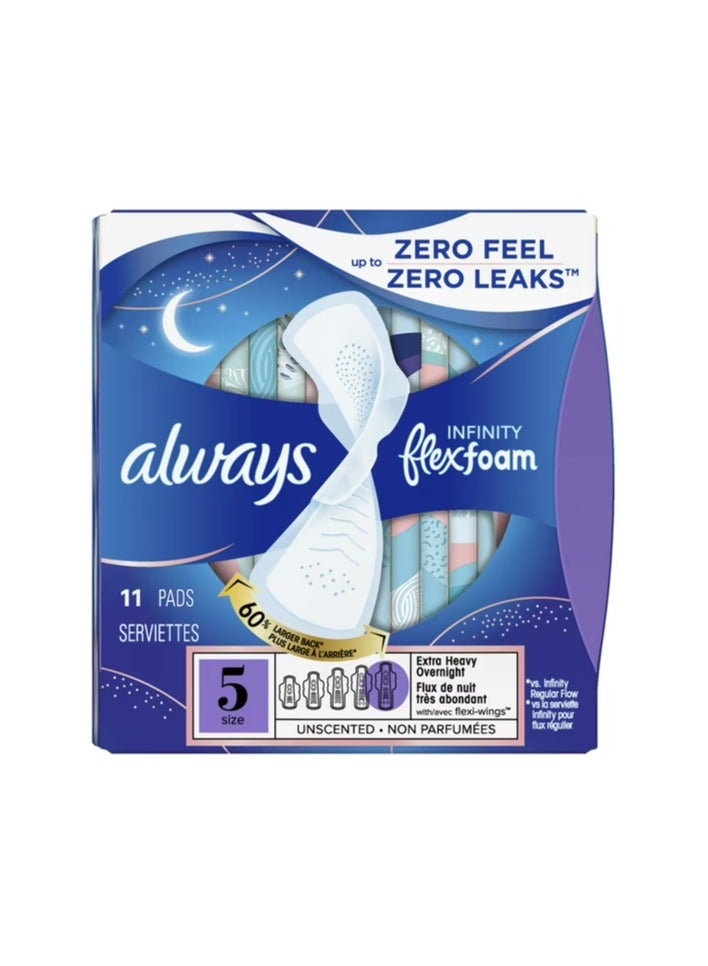أولويز فوط نسائية مقاس 5 شديدة الامتصاص خلال الليل عديم الرائحة - Image 2