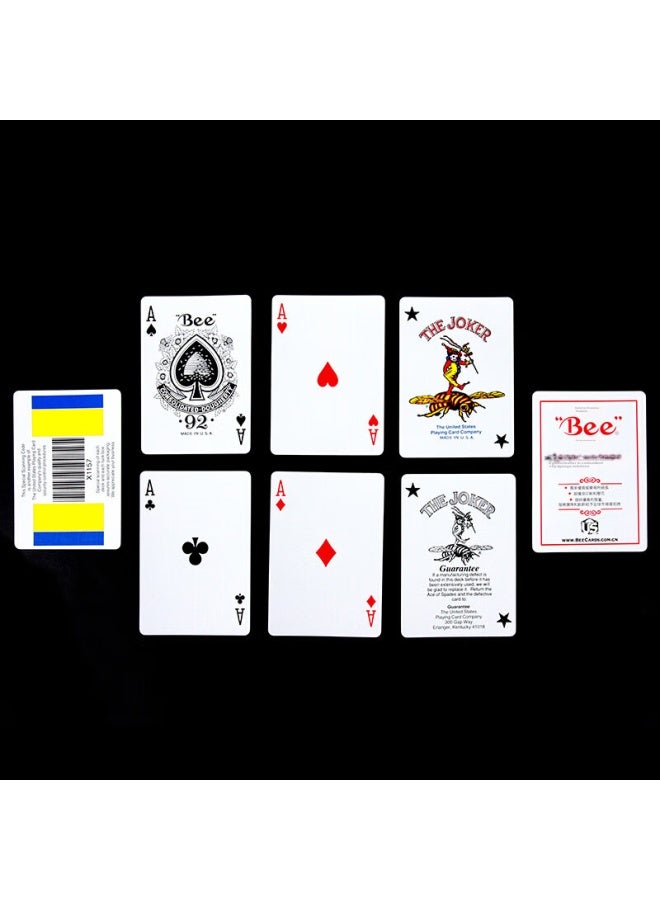 Bee Playing Cards, American Original Texas Hold'em Cards, No. 92 Blue, 6 Decks, Texas Hold'em Cards Cards - Image 5