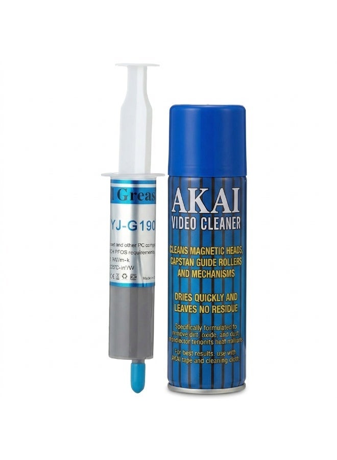 أكاي باندل صيانة الإلكترونيات: سبراي تنظيف جاف ومعجون حراري لتبريد المعالج | Electronics Care Bundle: Video Cleaner & Thermal Grease - Image 2