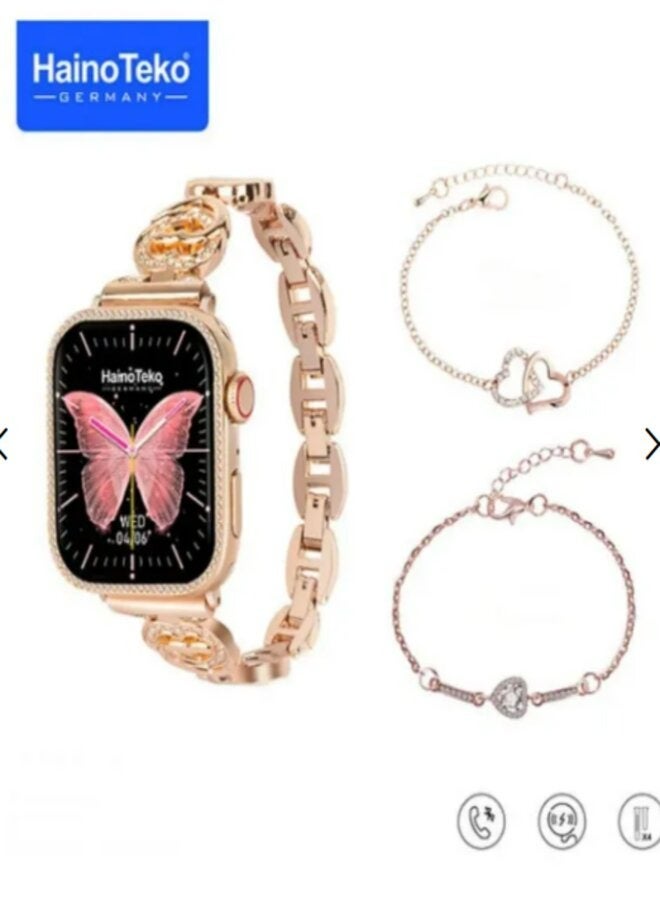 Haino Teko G10 Mini 4 Premium Version - Women's Watch, 4 Bands, BT Call and Health Tracking, Android and ios - Image 2