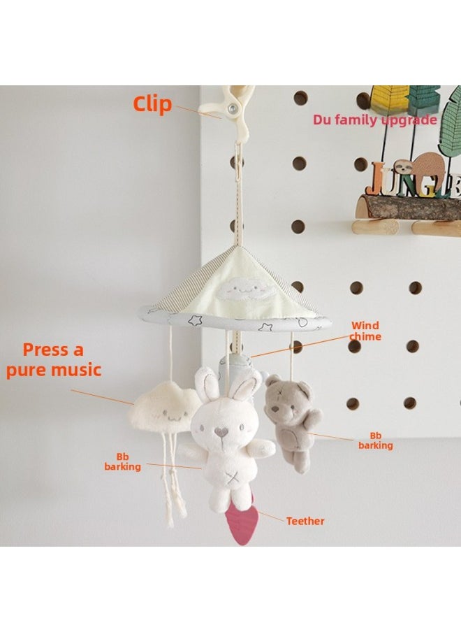 The Toy Pendant Hanging On The Baby Carriage Can Clip The Baby Stroller Hanging The Wind Bell Ringing The Bedside Hanging Ornaments-Color:Rabbit Bear-latest Wind Chime [upgraded Music Version]  - Image 1