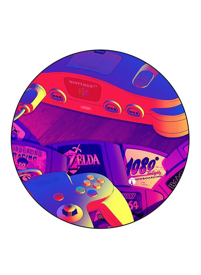 RKN Games Printed Mouse Pad Round  Multicolour