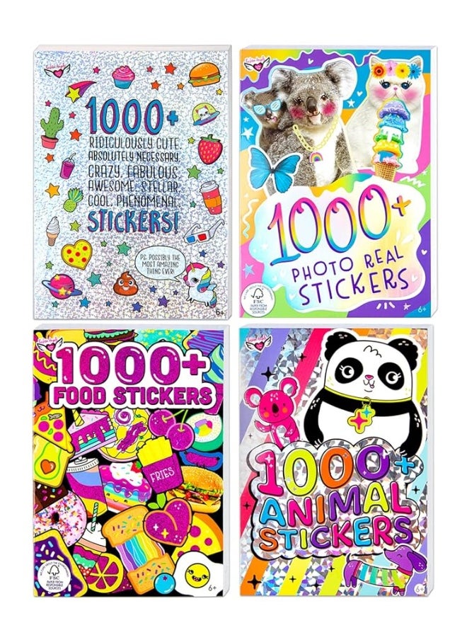 Fashion Angels - Set of 4 Stickers Books, 1000+ Stickers for Each Book, Fantasy, Food, Photographs and Animals, for 6 Years, 32672F - pzsku/Z65404AC735DC5DFB62C0Z/45/_/1729417126/5145fc52-0e03-428d-a13a-69aefa95adc9