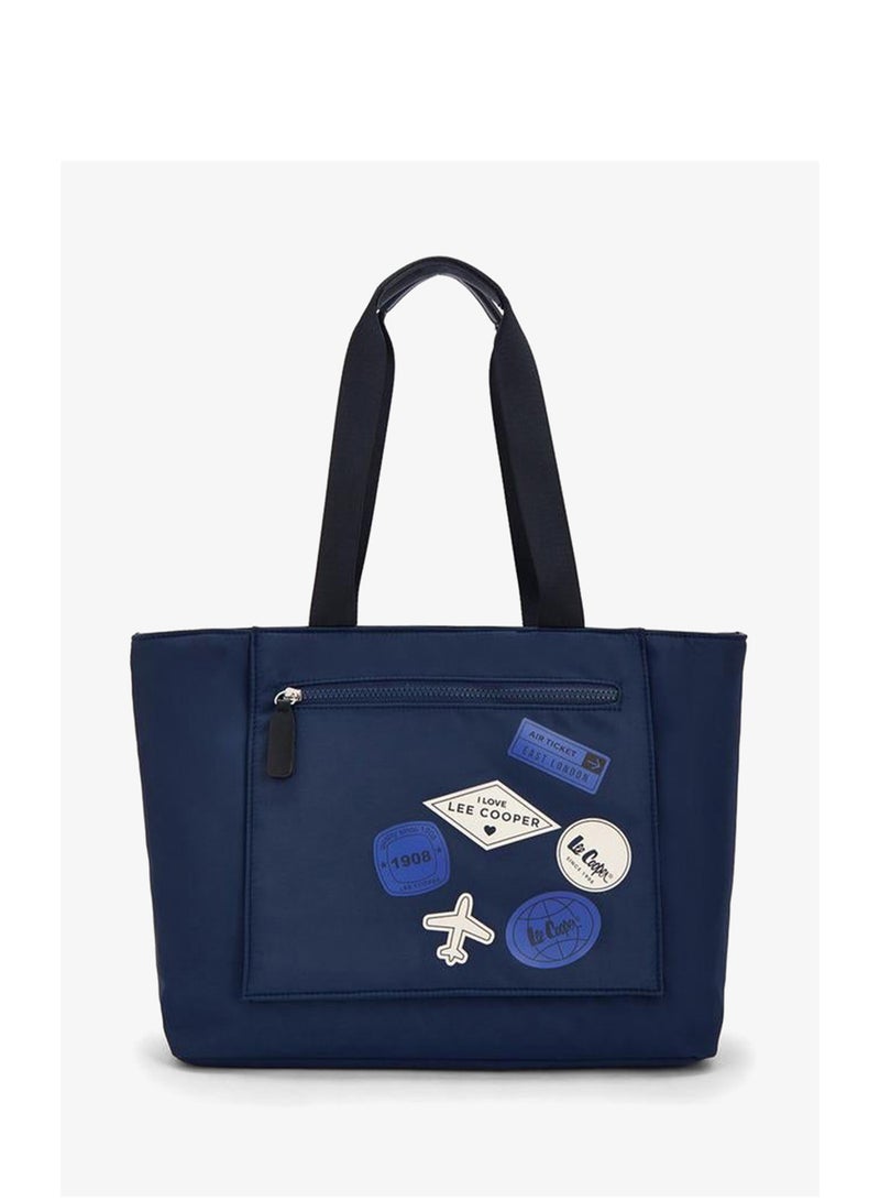 Lee Cooper Printed Tote Bag With Zip Pocket - Image 1