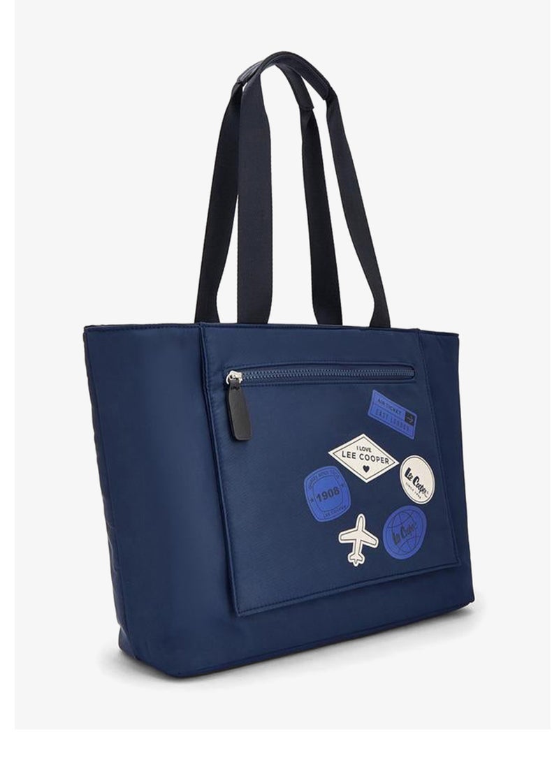 Lee Cooper Printed Tote Bag With Zip Pocket - Image 3
