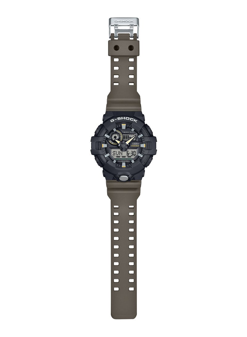 G-SHOCK ساعة يد رقمية تناظرية للرجال بلونين GA-710TU-1A3 - Image 2