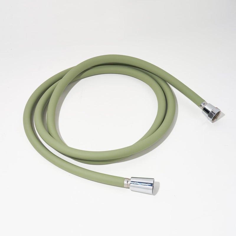 BODIBEAM Shower Hose Extra Long 79 Inches with Automatic Residual Water Discharge 360 Degree Rotation Replacement Hand Held Shower Hose for Shower Head Made in Korea Olive Green - Image 2