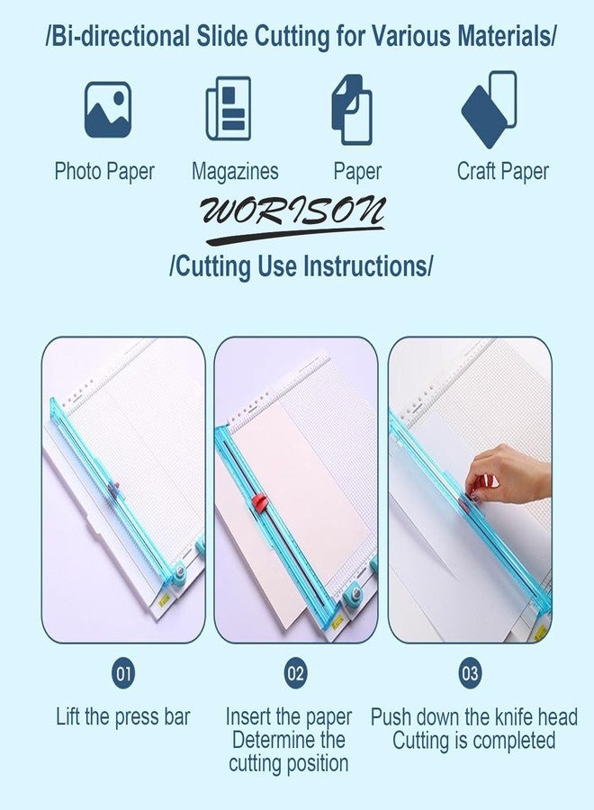 Worison Foldable Multipurpose 12 x 12 Inch Scoring Board for Scrapbooking, Art & Craft, Paper Trimming Etc - Image 5