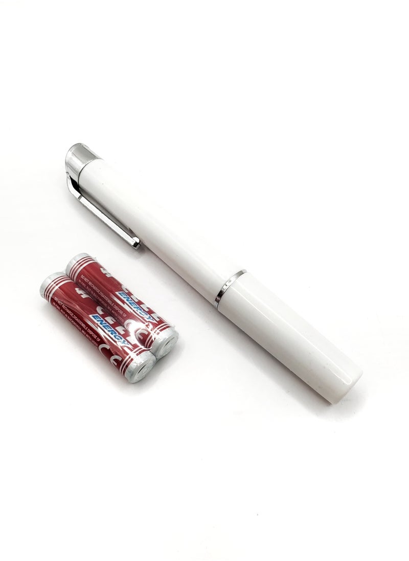 BIONEX Light Mini Flashlight Torch Light with Pupil Gauge, Reusable LED Penlight Medical for Doctor Nurse Diagnostic etc,Mini Reusable LED Pen Light, White Light, Gold and Black  - Image 1