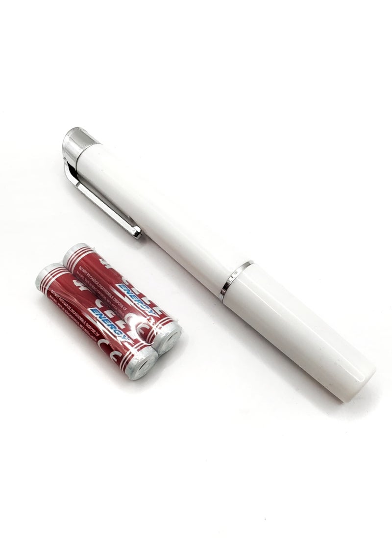 BIONEX Light Mini Flashlight Torch Light with Pupil Gauge, Reusable LED Penlight Medical for Doctor Nurse Diagnostic etc,Mini Reusable LED Pen Light, White Light, Gold and Black  - Image 2