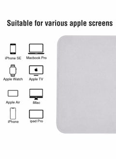 Y&D Polishing Cloth for Apple 2022, Soft Nonabrasive Material Polish Cleaning Electronic Screens Compatible with iPhone,iWatch,iPad,MacBook (2-Pack)  - Image 4