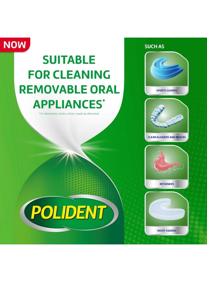 Polident 3 Minute Denture Cleanser Tablets - Cleans Removable Oral Appliances, Clear Retainers, and Mouth Guards - 84 Count (Pack of 3) - Image 5