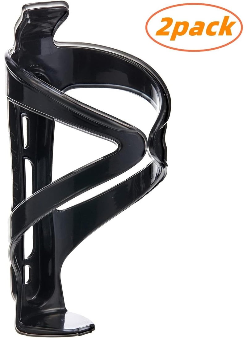 2Pcs Bike Bicycle Accessories folding Bike Bicycle Water Bottle Holder Adjustable Plastic Road Cycling Bicycle Mountain Bike Cages Bottle Cages Cycling Accessories (Black) - Image 2