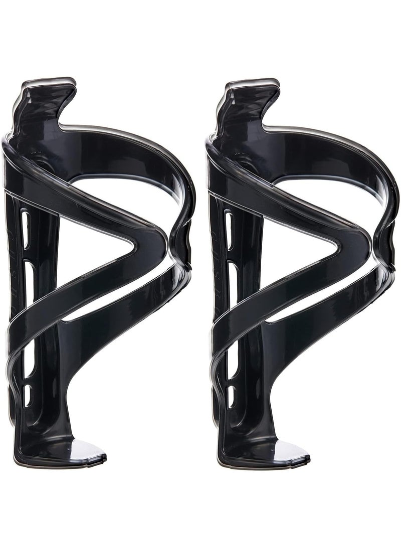 2Pcs Bike Bicycle Accessories folding Bike Bicycle Water Bottle Holder Adjustable Plastic Road Cycling Bicycle Mountain Bike Cages Bottle Cages Cycling Accessories (Black) - Image 1