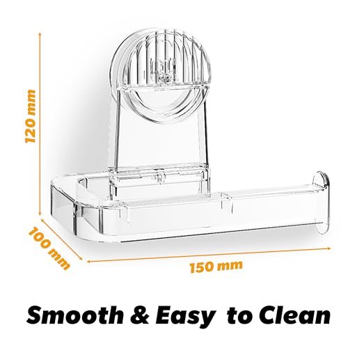 NEVADRILL Wall Mounted Toilet Paper Holder | Easy Vacuum Lever Lock Mechanism | PET Tissue Dispenser for Bathroom, Washroom & Hotel Use | Waterproof & Removable Roll Holder [ND-13817] - Image 5