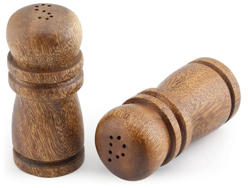 Dycica Acacia Wood Salt & Pepper Shakers 4 inch Tall - Image 4