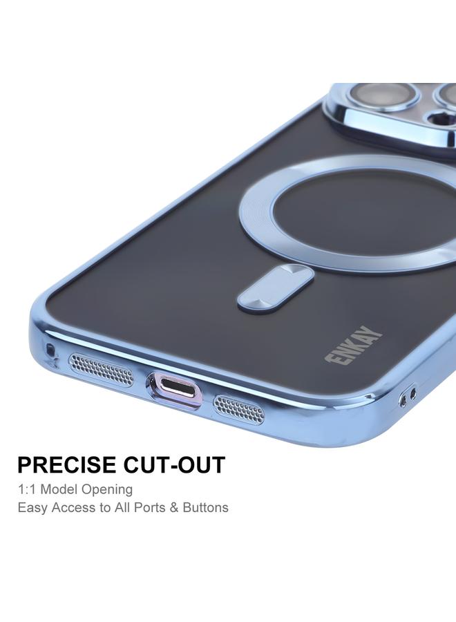 ENKAY Case For iPhone 14 Pro Electroplated MagSafe Shockproof TPU Phone Case with Lens Film - Image 5