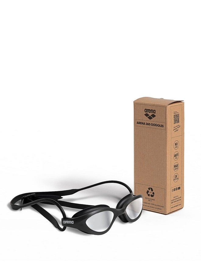 arena نظارات سباحة 365 مضادة للضباب وعدسات نظارات سباحة بعدسات واسعة وحماية من الأشعة فوق البنفسجية وجسر أنف ذاتي التعديل - Image 4