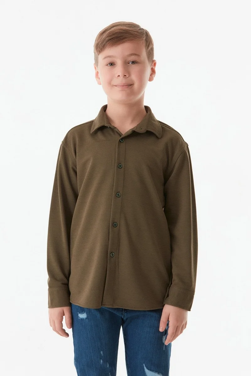 فولامودا Corded Buttoned Boy's Shirt