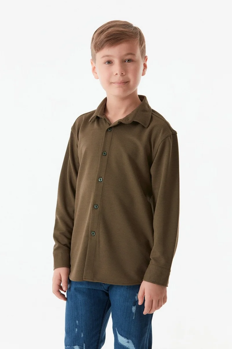 فولامودا Corded Buttoned Boy's Shirt