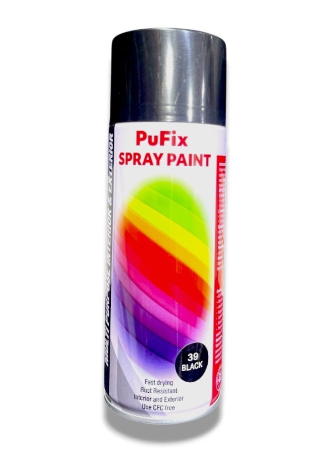 سبراي دهان "بيو فيكس" أسود 400 مل - سريع الجفاف ومقاوم للصدأ