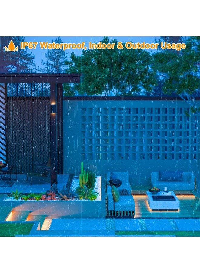 Chase Up 16.4ft Neon LED Strip Light, Warm White Waterproof Rope Light with Power Supply and Dimmer Controller, 5m Flexible DIY Silicone 24V LED Neon Rope Light for Kitchen Indoor Outdoor Decor - Image 4