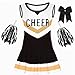 CIFITERY Cheerleader Costume for Girls Black White Cheerleading Outfit For Kids Cheer Up Halloween Dress Up Cheerleader Gifts - Image 2