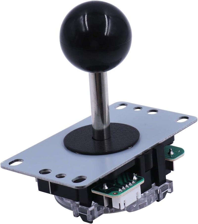 طقم أزرار وعصا تحكم ألعاب الأركيد DIY من SJJX لـ Raspberry Pi وWindows، عصا تحكم 5 دبابيس و10 أزرار ضغط مع محدد دائري مثمن 822a مزيج أبيض مقاوم للأشعة فوق البنفسجية - Image 4