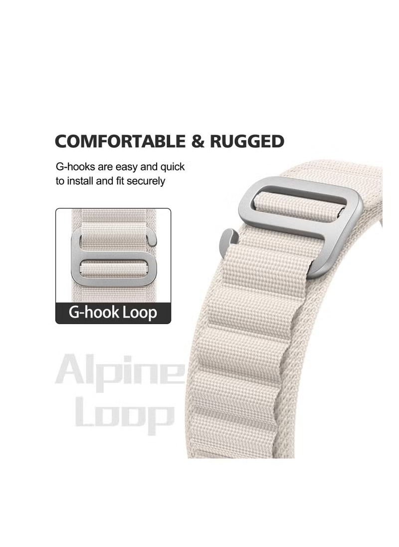 vesus - Bonita Alpine Loop Nylon Bands 38mm 40mm 41mm Compatible with Apple Watch Ultra ,Adjustable Sport with Titanium G-Hook Braided bands for iWatch Series 8/7/6/5/4/3/2/1/SE,Women Men - Image 1