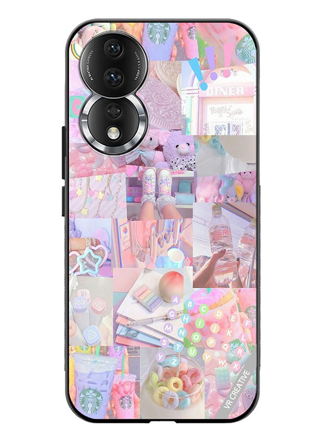 VR CREATIVE Protective Case Cover For Honor 80 Cute Collage Design Multicolour - Image 1
