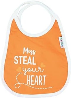 Mix&Max Cotton Bib Printed Heart For Girls-Orange&White - pzsku/Z65414EF9C811F8DA178FZ/45/_/1717943962/926af635-bf5f-4fbb-b9b2-b97746e585ab