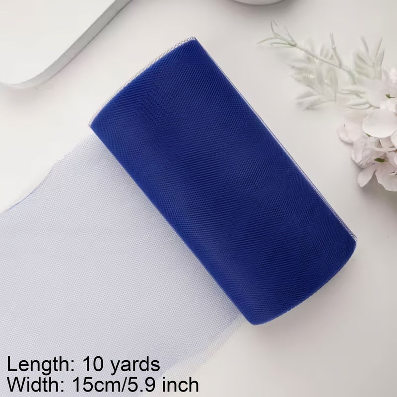 Lake Blue Tulle Fabric Roll 5.9 X 10 Yards for Wedding Decoration Crafts - Image 4