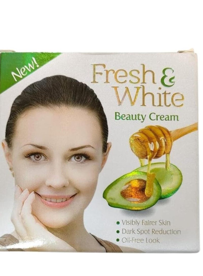 fresh & white Beauty Cream For Whitening Face & Body With Avocado & Honey 30 g - Image 1