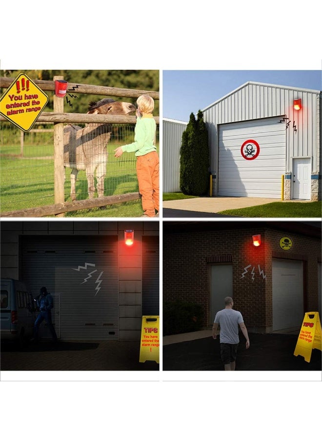 jaexest نظام إنذار أمن أجهزة استشعار الحركة تنبيه صوتي الإنذار و مجموعة إنذار لاسلكية مضادة للماء للمزرعة والفيلا والفناء - Image 4