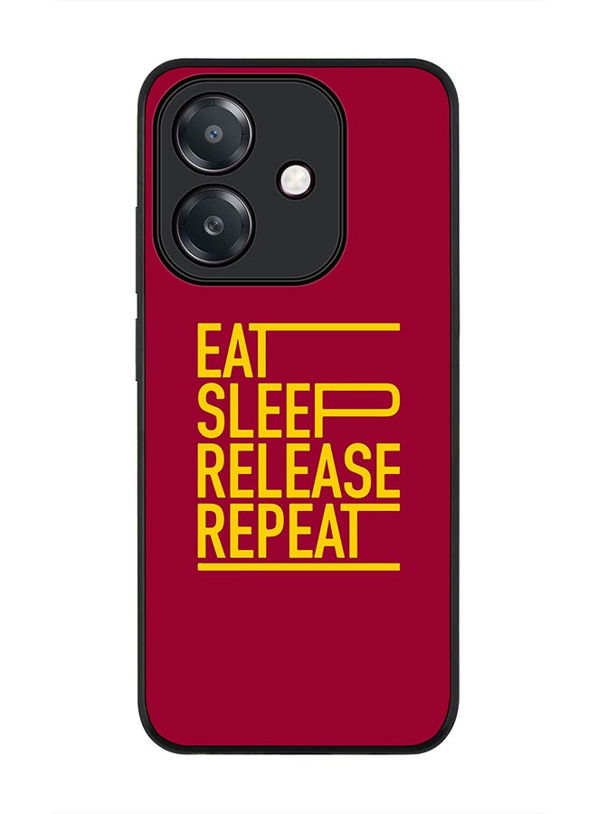 Stylizedd For Oppo A5i Case,Slim fit Camera Protection, Shockproof Thin Phone cover  - Eat Sleep Release Repeat