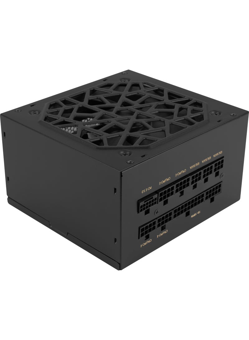AeroCool AERO GOLD 1000W V.2 Black Power Supply | ATX 3.1 & PCIe 5.1 Compatible | 80 PLUS Gold Certified | Fully Modular PSU | 12V-2x6 PCIe Connector | Japanese 105°C Capacitors | Ripple <50mV | Silent 120mm HDB Fan | High-Efficiency 1000W PC PSU | Multi-Protection (OVP/UVP/OCP/OPP/SCP/OTP) | Clean Cable Management | Compact 140mm Design | EU Power Cord Included - Image 3
