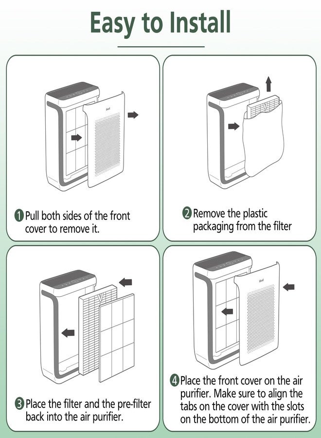 isinlive Vital 200S Toxin Absorber Replacement Filter for LEVOIT Vital 200S Vital 200S-P Air Purifier - Image 5