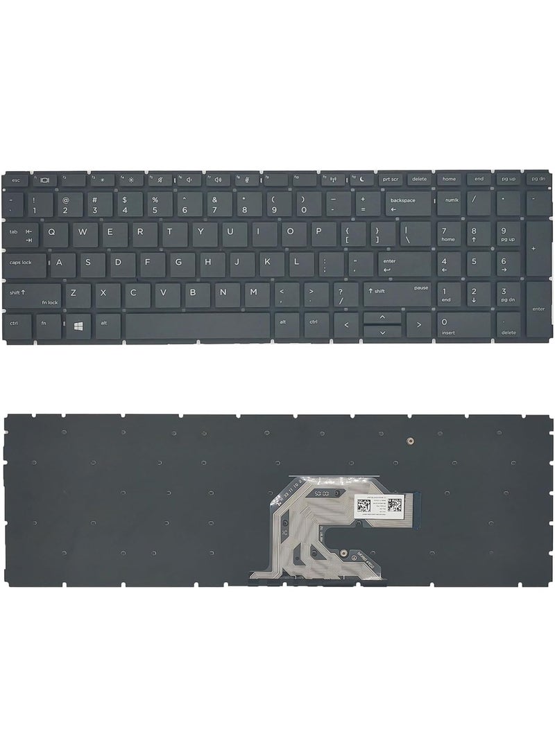 Keyboard Replacement Compatible with HP ProBook 450 G6 G7 455 G6 G7 455R G6 G7 Series Laptop L45090-B31 L45090-001 2B-BBU01Q100 2B-ABU07Q100 V181646BS1 - Image 1