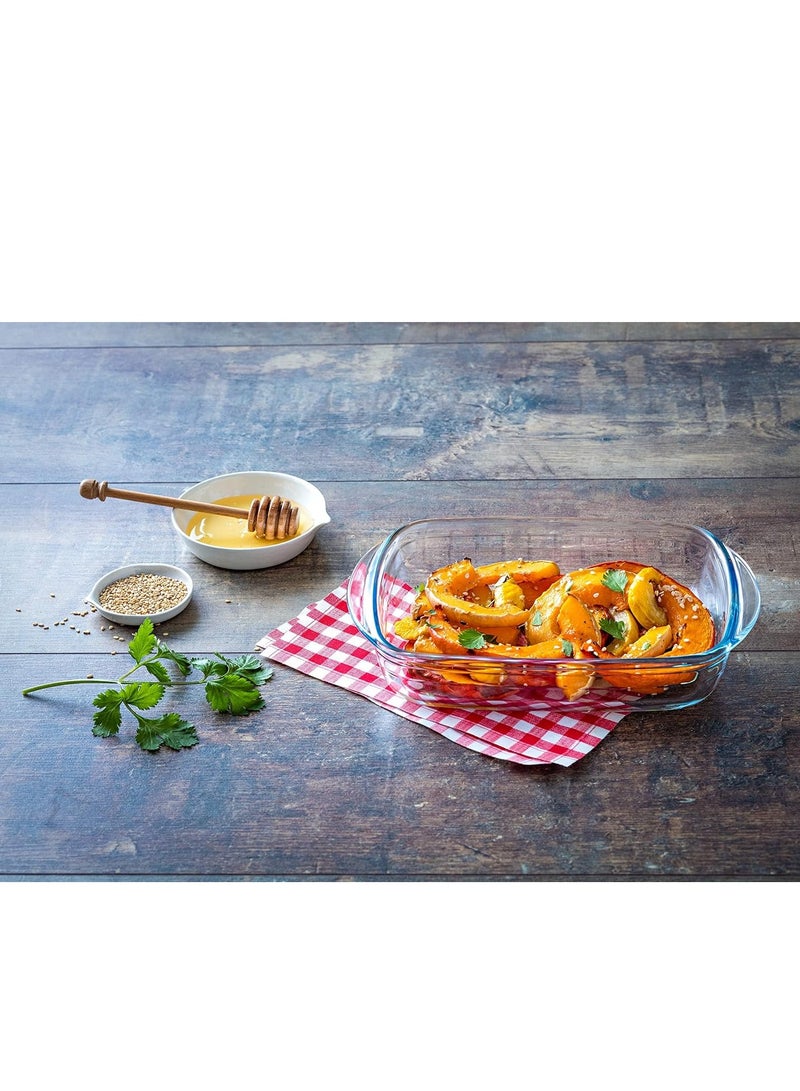 O'Cuisine Ocuisine® 3.6L Rectangle Roaster - French-Made Borosilicate Glass, Oven Safe, Even Heat Distribution  - Image 3
