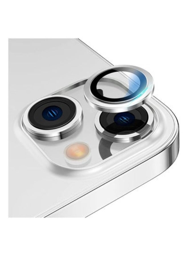 ACLIX Camera Lens Protector, Keep Original Camera HD Glass Metal Camera Lens Screen Cover Film for iPhone 14 Plus / 14 Accessories Silver - Image 1