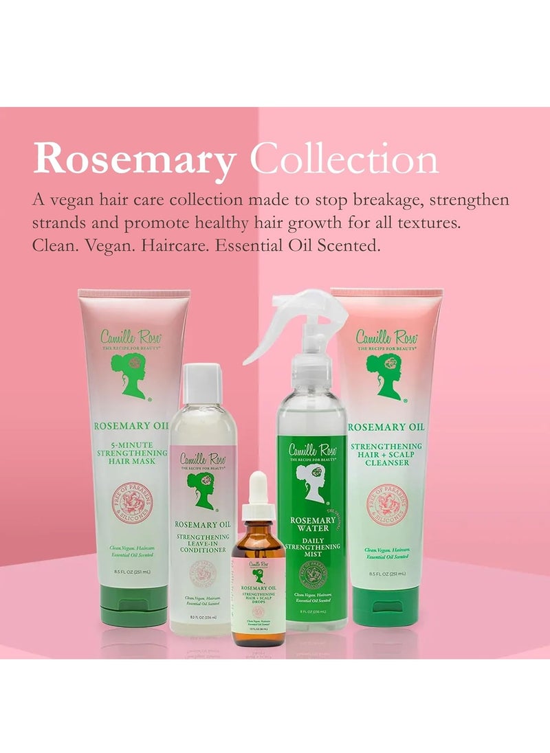 Camille Rose Naturals - Camille Rose | Rosemary Oil 5 Minute Deep Strengthening Mask | Castor Oil, Peppermint & Rosemary Essential Oils to Encourage Hair Growth & Strengthen | Natural Deep Conditioner | 8.5 fl oz - Image 1