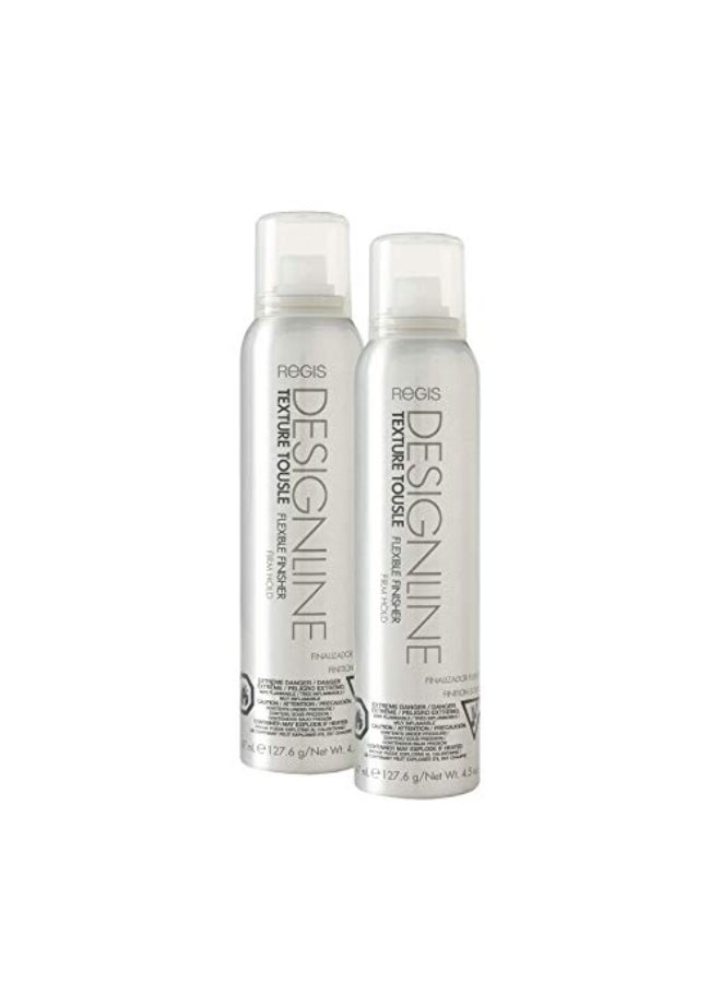 DESIGNLINE Texture Tousle Flexible Finisher Regis Heat Styling Protectant Hair Spray that Helps Hold Hair in Place and Create a Full and Tousled Look 2 Pack - Image 1