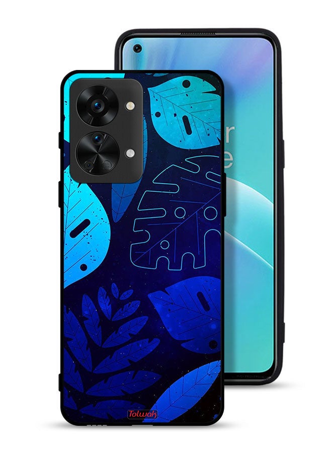 Tolwak OnePlus Nord 2T 5G Protective Case Cover Leaves Pattern - Image 1
