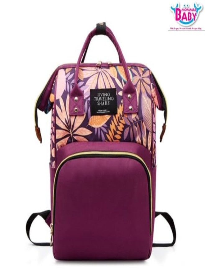 Diaper bags for mom/multi-functional waterproof bag with large capacity/travel backpack/kids diaper bags. (purple) - Image 2