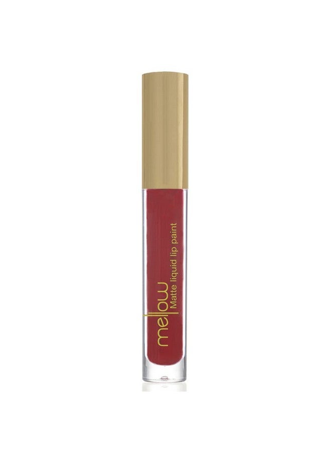 MELLOW Liquid Matte Lip Paint (Barcelona) Highly Pigmented Smudge Proof & Moisturizing Lip Color Cream Vegan Crueltyfree & Paraben Free Lip Makeup Cosmetics Barcelona - Image 2