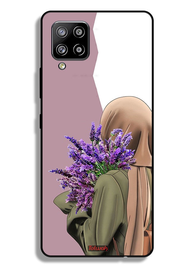Tolwak Samsung Galaxy M42 5G Protective Case Cover Holding Flower - Image 1